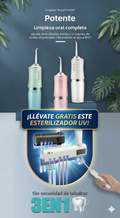 Kit Irrigador Bucal Pro (Limpieza Profunda) + [REGALO] Esterilizador UV